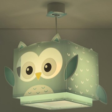 Dalber 64392 - Pendel til børn LITTLE OWL 1xE27/60W/230V