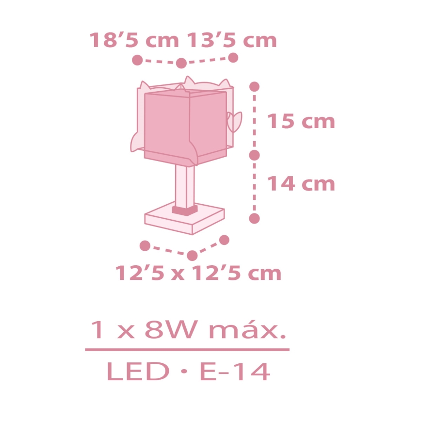 Dalber 64481 -  Børnelampe LITTLE FRIENDS 1xE14/8W/230V