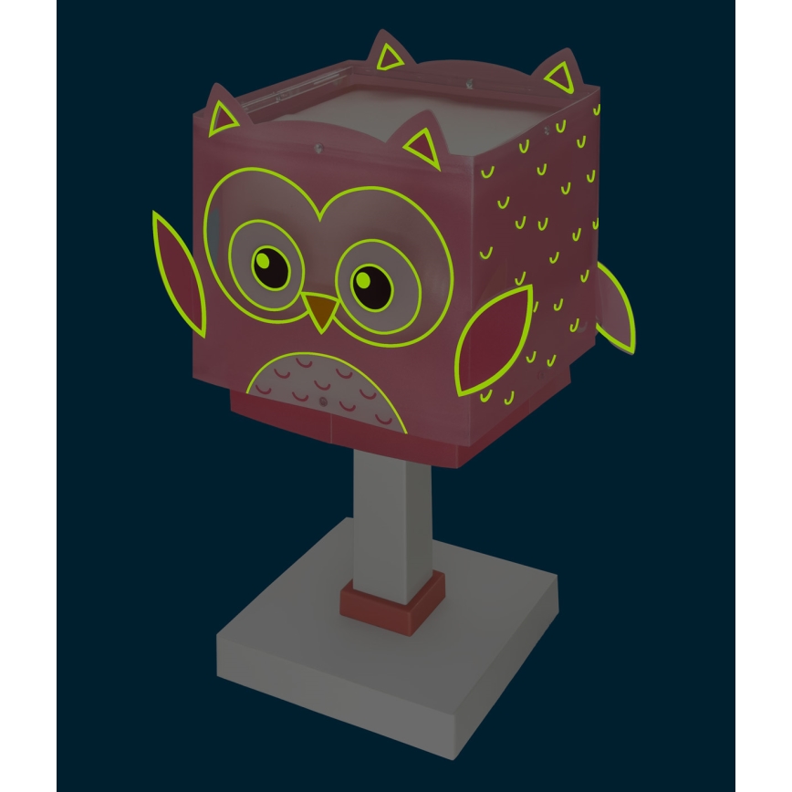 Dalber 64481N - LED børnelampe LITTLE OWL 1xG4/4W/230V lyserød