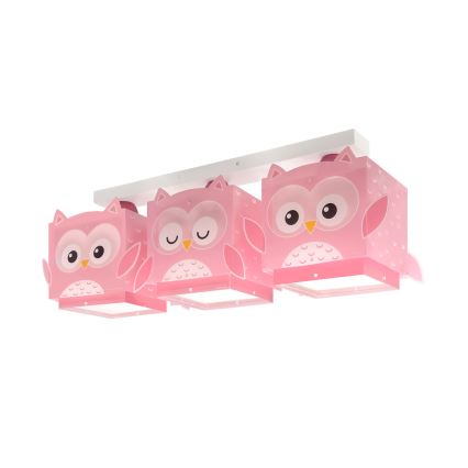 Dalber 64483 - Loftlampe til børn LITTLE FRIENDS 3xE27/15W/230V