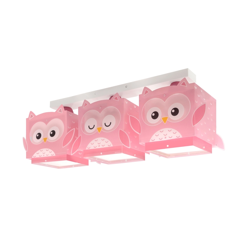 Dalber 64483 - Loftlampe til børn LITTLE FRIENDS 3xE27/15W/230V