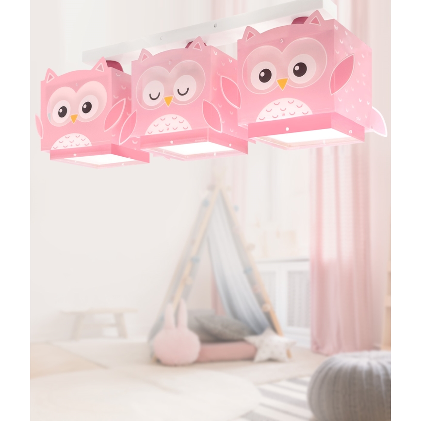 Dalber 64483 - Loftlampe til børn LITTLE FRIENDS 3xE27/15W/230V