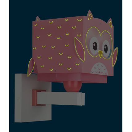 Dalber 64489 - Børnevæglampe LITTLE FRIENDS 1xE27/15W/230V