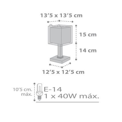 Dalber 64571 - Lampe for børn LITTLE TEDDY 1xE14/40W/230V