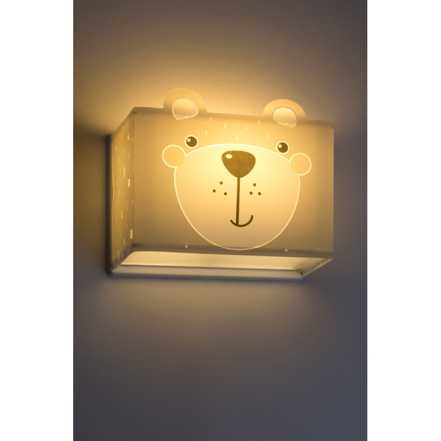 Dalber 64578 - Væglampe for børn LITTLE TEDDY 1xE27/60W/230V