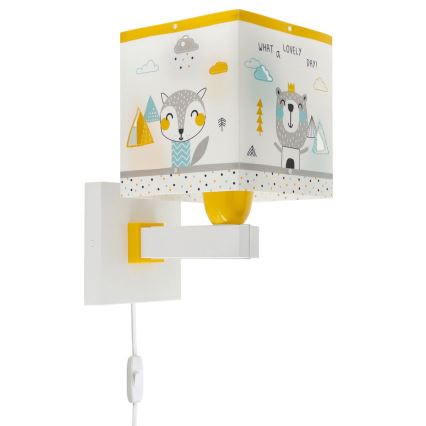Dalber 73249 - Væglampe til børn HELLO LITTLE 1xE27/60W/230V