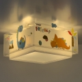 Dalber 73456 - Loftlampe til børn DINOS 2xE27/60W/230V