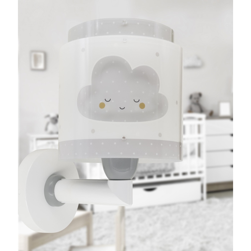 Dalber 76019E - Væglampe til børn BABY DREAMS 1xE27/15W/230V grå