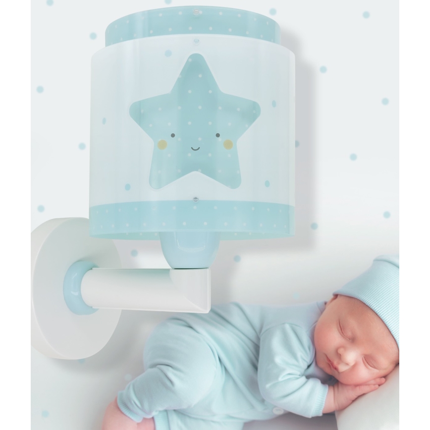 Dalber 76019T - Væglampe til børn BABY DREAMS 1xE27/15W/230V blå