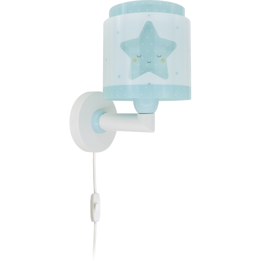 Dalber 76019T - Væglampe til børn BABY DREAMS 1xE27/15W/230V blå