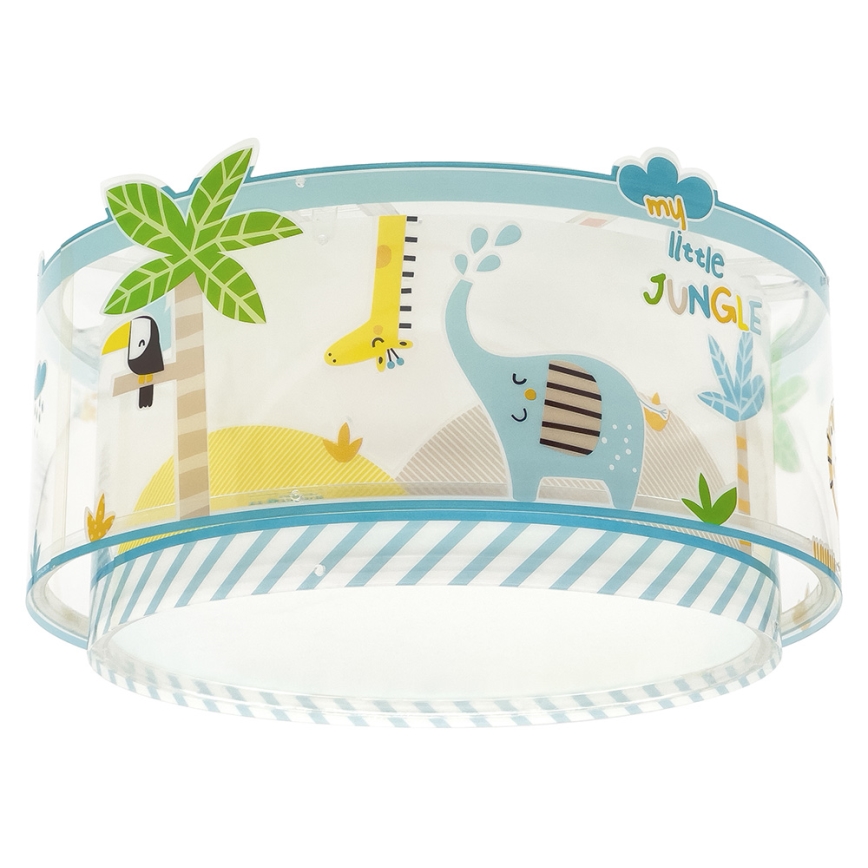 Dalber 76116 - Loftlampe til børn JUNGLE 2xE27/15W/230V