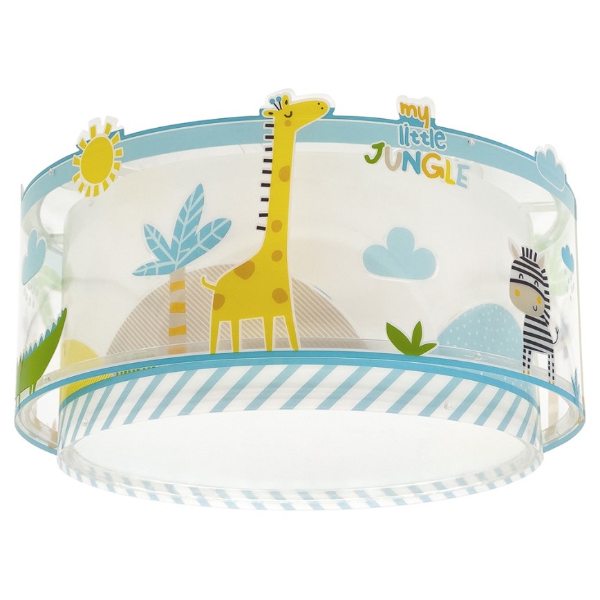 Dalber 76116 - Loftlampe til børn JUNGLE 2xE27/15W/230V