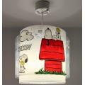 Dalber 76302 - Loftlampe til børneværelset SNOOPY 1xE27/15W/230V hvid/rød