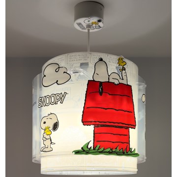 Dalber 76302 - Loftlampe til børneværelset SNOOPY 1xE27/15W/230V hvid/rød
