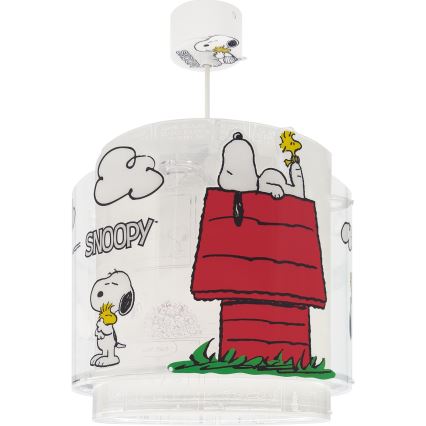 Dalber 76302 - Loftlampe til børneværelset SNOOPY 1xE27/15W/230V hvid/rød