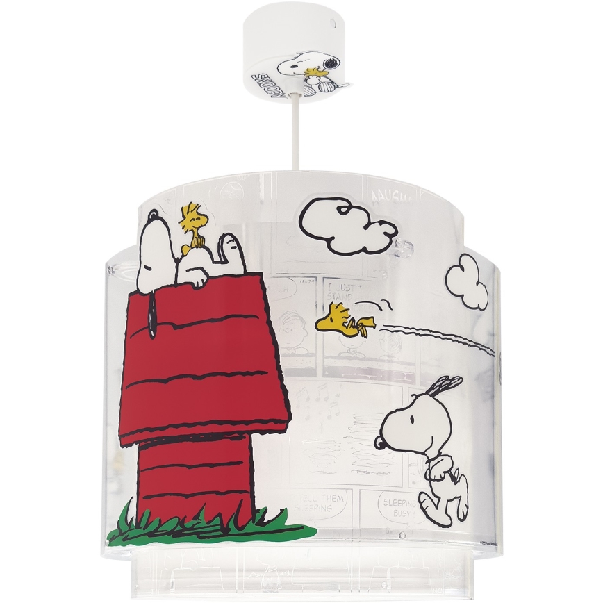 Dalber 76302 - Loftlampe til børneværelset SNOOPY 1xE27/15W/230V hvid/rød