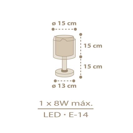 Dalber 76871 - Børnelampe BABY CHICK 1xE14/8W/230V