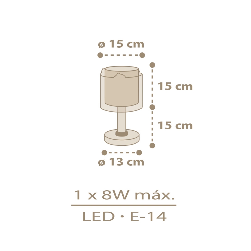Dalber 76871 - Børnelampe BABY CHICK 1xE14/8W/230V