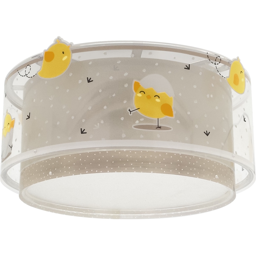 Dalber 76876 - Loftlampe til børn BABY CHICK 2xE27/15W/230V