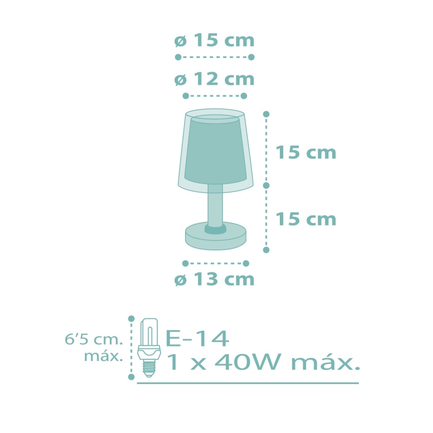 Dalber 81171H - Lampe for børn DREAM FLOWERS 1xE14/40W/230V