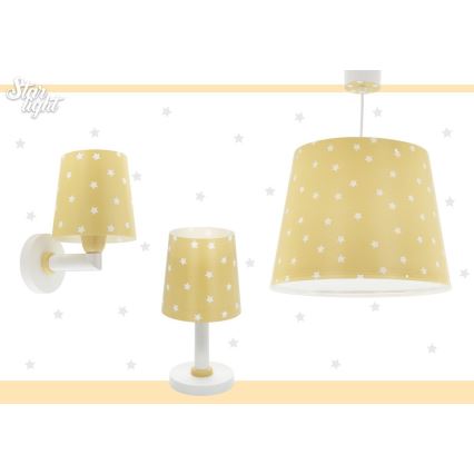 Dalber 82211A - Børnelampe STAR LIGHT 1xE14/40W/230V gul