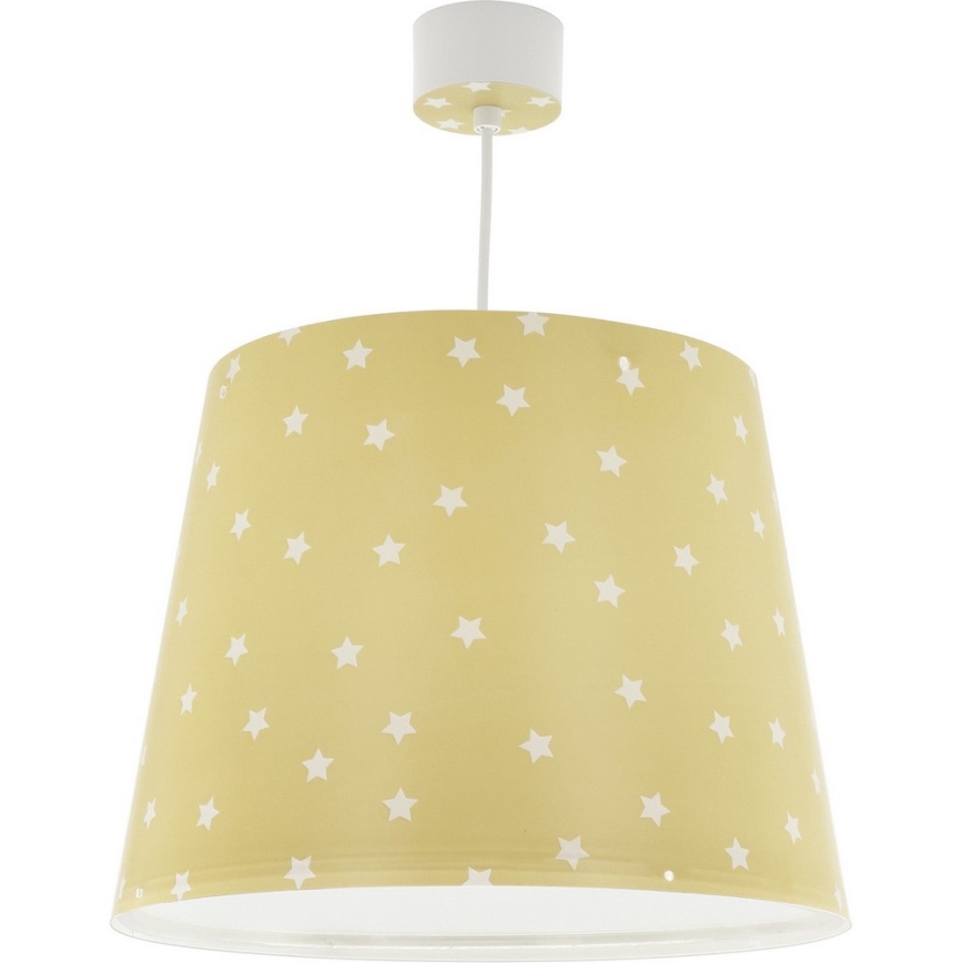 Dalber 82212A - Pendel til børn STAR LIGHT 1xE27/60W/230V gul