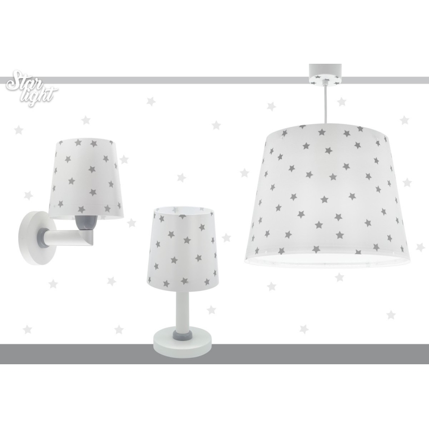 Dalber 82212B - Pendel til børn STAR LIGHT 1xE27/60W/230V hvid