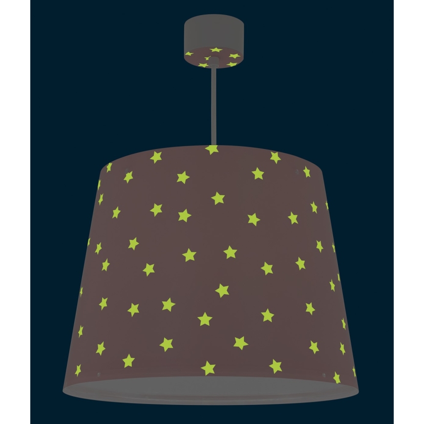 Dalber 82212S - Pendel til børn STAR LIGHT 1xE27/60W/230V pink