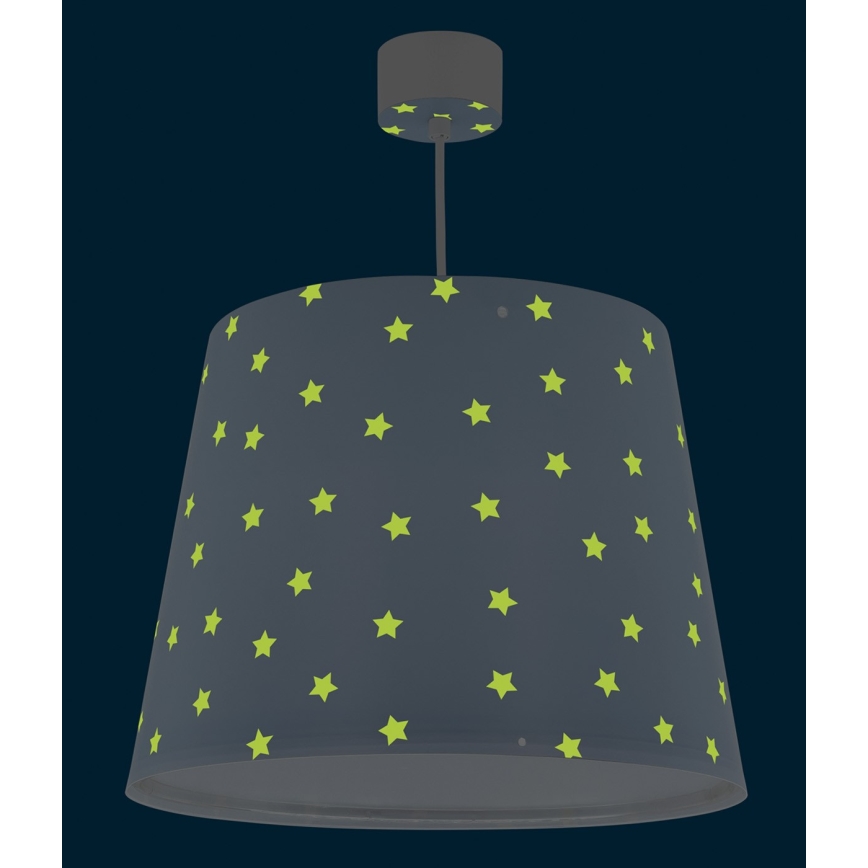 Dalber 82212T - Pendel til børn STAR LIGHT 1xE27/60W/230V blå