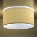 Dalber 82216A - Loftlampe til børn STAR LIGHT 2xE27/60W/230V gul