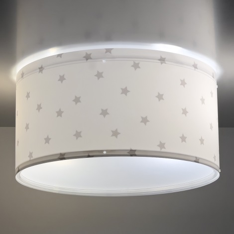 Dalber 82216B - Loftlampe til børn STAR LIGHT 2xE27/60W/230V hvid