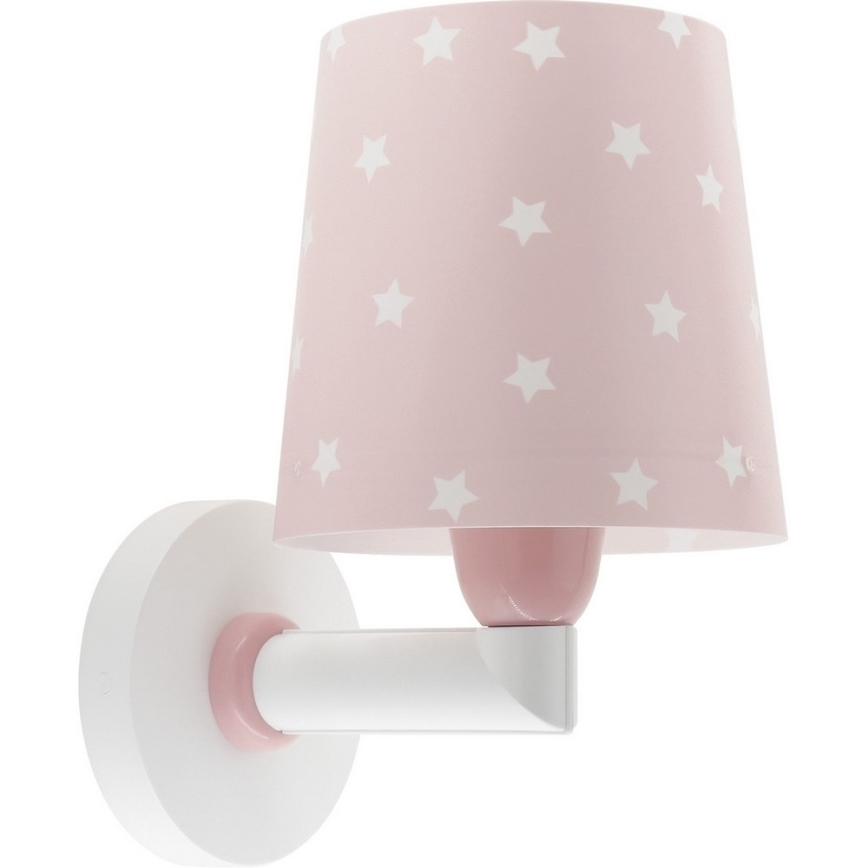 Dalber 82219S - Væglampe til børn STAR LIGHT 1xE27/60W/230V pink