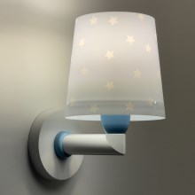 Dalber 82219T - Væglampe til børn STAR LIGHT 1xE27/60W/230V blå