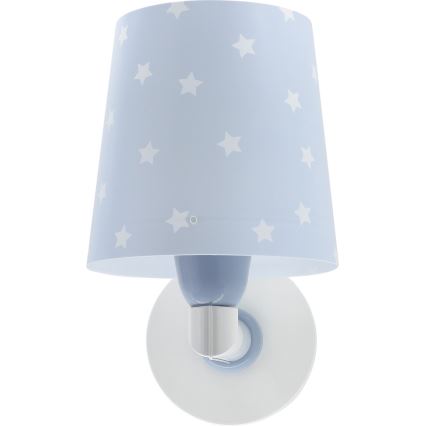 Dalber 82219T - Væglampe til børn STAR LIGHT 1xE27/60W/230V blå