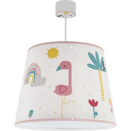 Dalber 82462 - Pendel til børn FLAMINGO 1xE27/15W/230V