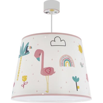 Dalber 82462 - Pendel til børn FLAMINGO 1xE27/15W/230V