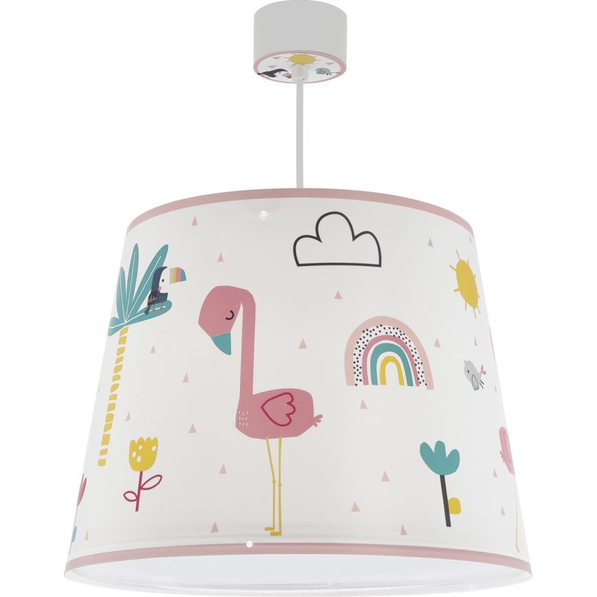 Dalber 82462 - Pendel til børn FLAMINGO 1xE27/15W/230V