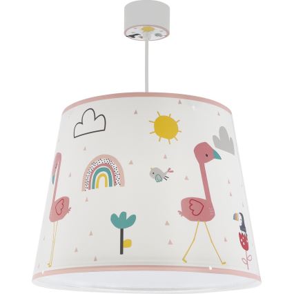 Dalber 82462 - Pendel til børn FLAMINGO 1xE27/15W/230V