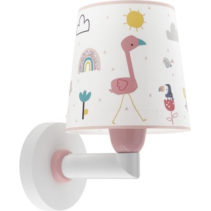 Dalber 82469 - Væglampe til børn FLAMINGO 1xE27/15W/230V