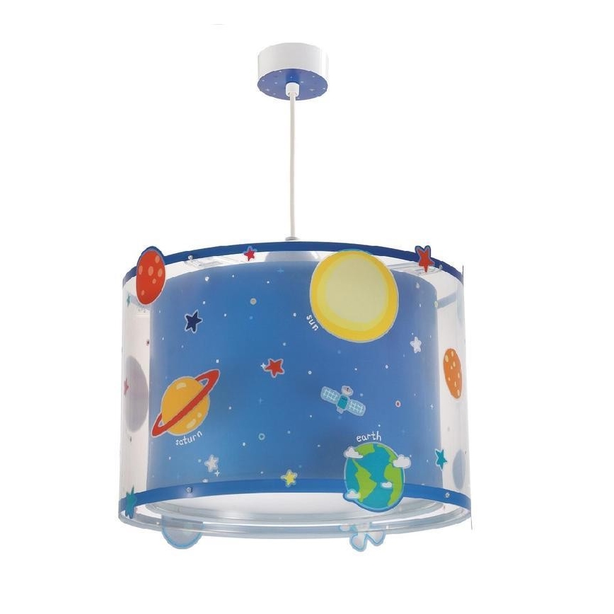 Dalber D-41342 - Pendel til børn PLANETS 1xE27/60W/230V
