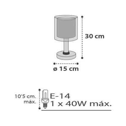 Dalber D-41411E - Chidren bordlampe CLOUDS 1xE14/40W/230V