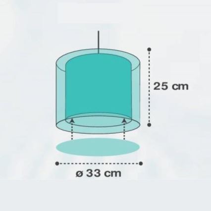 Dalber D-41412H - Pendel til børn CLOUDS 1xE27/60W/230V