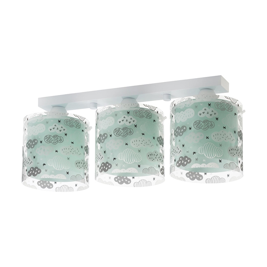 Dalber D-41413H - Loftslampe for børn CLOUDS 3xE27/60W/230V
