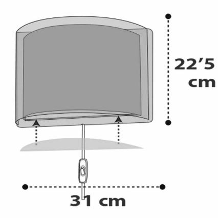 Dalber D-41418S - Væglampe til børn CLOUDS 1xE27/60W/230V