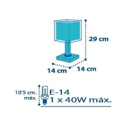 Dalber D-43421 - Lampe for børn PETIT MARIN 1xE14/40W/230V