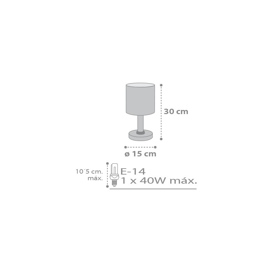 Dalber D-62011E - Lampe til børn SWEET DREAMS 1xE14/40W/230V