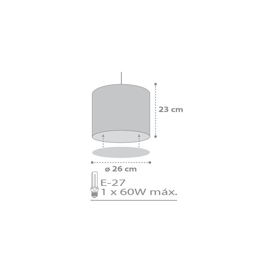 Dalber D-62012E - Pendel til børn SWEET DREAM 1xE27/60W/230V