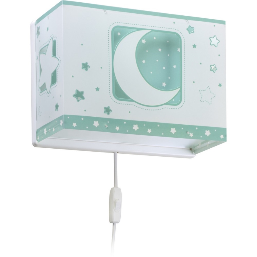 Dalber D-63238H - Væglampe for børn MOONLIGHT 1xE27/60W/230V