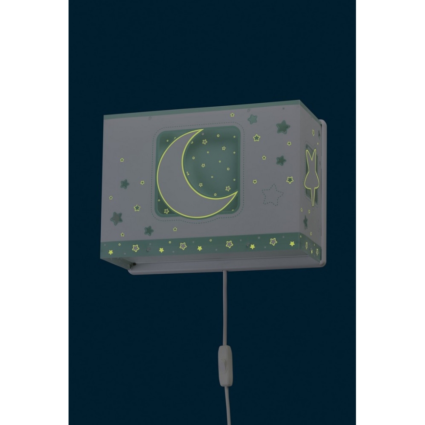 Dalber D-63238H - Væglampe for børn MOONLIGHT 1xE27/60W/230V