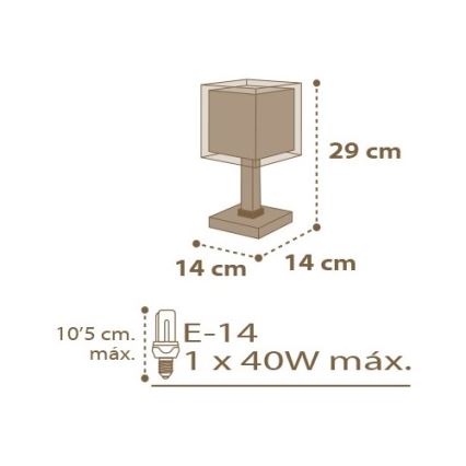 Dalber D-63391 - Lampe for børn GOOD NIGHT 1xE14/40W/230V